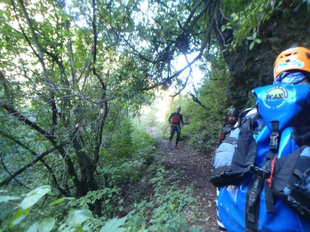 Bajando por el camino